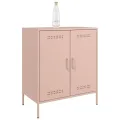 Buffet rose 68x39x79 cm acier