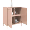 Buffet rose 68x39x79 cm acier