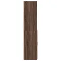 Buffet haut chêne marron 80x42,5x185 cm bois d'ingénierie