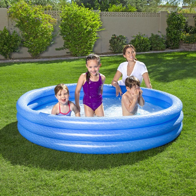 Bestway Piscine Gonflable Enfant 3 Anneaux Eco Couleur Assortie 183x33