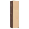 Buffet haut chêne marron 45x42,5x185 cm bois d'ingénierie