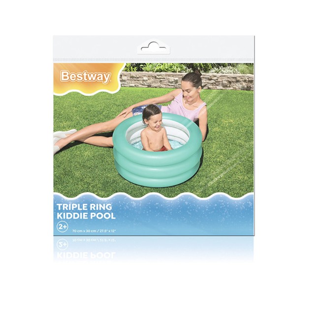 Bestway Opblaasbaar Kinderzwembad 3 Ringen Kleur Gevarieerd 70x30 cm +