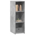 Buffet gris béton 30x41x93 cm bois d'ingénierie