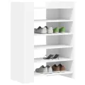 Armoire à chaussures blanc 74,5x37,5x100 cm bois d'ingénierie