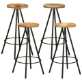 Ensemble de bar 5 pcs bois de manguier massif