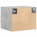 Armoire murale gris béton 50x42,5x40 cm bois d'ingénierie