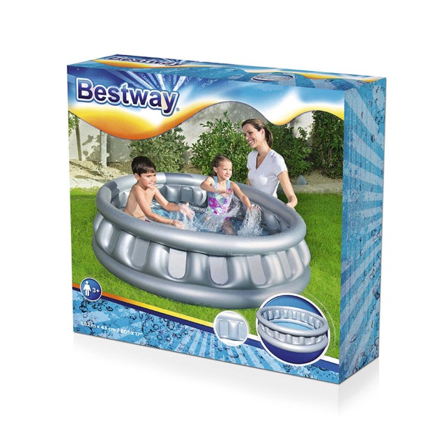 Bestway Piscina Gonfiabile per Bambini 3 Camere Nave Spaziale 152x43 c