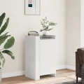 Buffet blanc 45x35x75 cm bois d'ingénierie