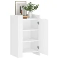 Buffet blanc 45x35x75 cm bois d'ingénierie