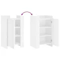 Buffet blanc 45x35x75 cm bois d'ingénierie