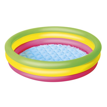 Bestway Piscina Gonfiabile Infantile 3 Anelli Fondo Imbottito 102x25 c