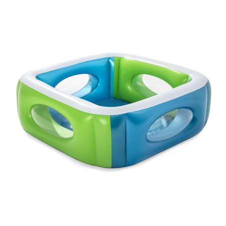 Bestway Piscina Hinchable con Mirillas 168x168x56 cm +6 Años Jardin 5