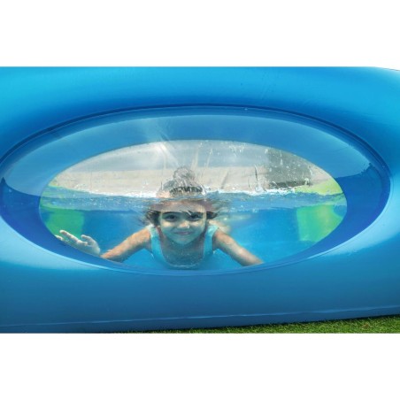 Bestway Piscine Gonflable avec Hublots 168x168x56 cm +6 Ans Jardin 511