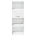 Buffet haut blanc 45x42,5x124 cm bois d'ingénierie