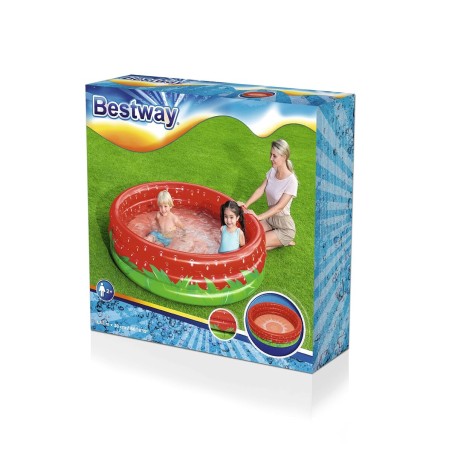 Bestway Piscina Hinchable Infantil 3 Aros Fresa 168x38 cm +2 Años Jar