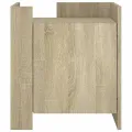 Table de chevet chêne sonoma 45x50x50 cm bois d’ingénierie
