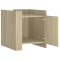 Table de chevet chêne sonoma 45x50x50 cm bois d’ingénierie