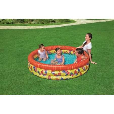 Bestway Piscine Gonflable Enfant 3 Anneaux Papillons 168x38cm +2 Ans J