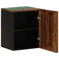 Armoire murale de salle de bain 38x34x48cm bois massif d'acacia