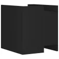 Table de chevet noir 45x50x50 cm bois d’ingénierie