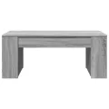 Table basse sonoma gris 102x55x42 cm bois d'ingénierie