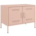 Meubles TV 2 pcs rose 68x39x50,5 cm acier