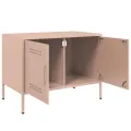 Meubles TV 2 pcs rose 68x39x50,5 cm acier