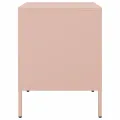 Tables de chevet 2 pcs rose 36x39x50,5 cm acier