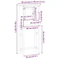 Armoire pour machine à laver salle de bain Corona pin massif