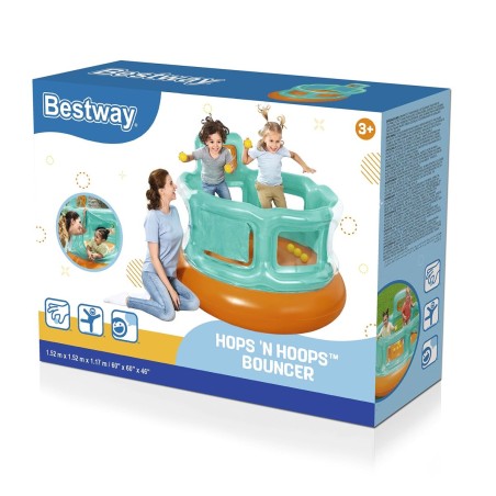 Bestway Saltador Hinchable Juegos con Bolas 152x152x117 cm +3 Años In