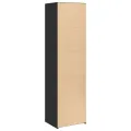 Buffet haut noir 50x41x185 cm bois d'ingénierie