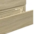 Armoire d'évier chêne sonoma 80x38,5x45 cm Bois d'ingénierie