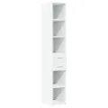 Buffet haut blanc 30x42,5x185 cm bois d'ingénierie