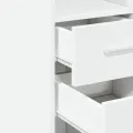 Buffet haut blanc 30x42,5x185 cm bois d'ingénierie