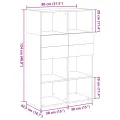 Buffet haut sonoma gris 80x42,5x124 cm bois d'ingénierie