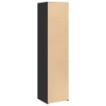 Buffet haut noir 45x41x185 cm bois d'ingénierie