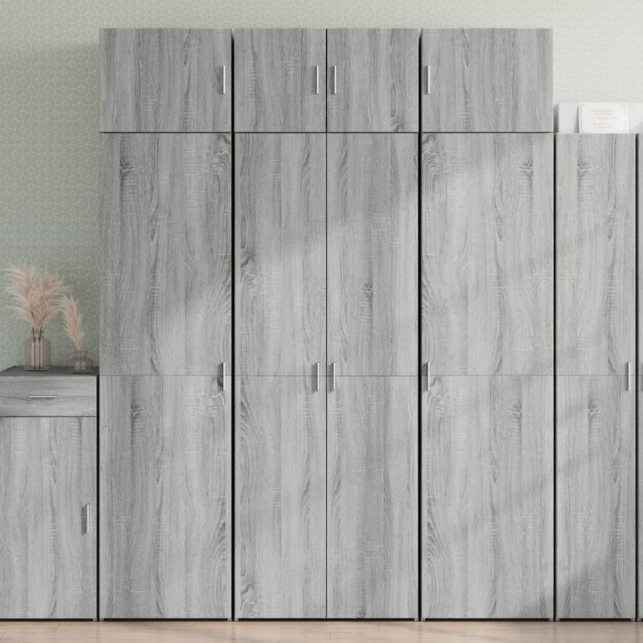 Armoire de rangement sonoma gris 70x42,5x225 cm