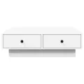 Table basse Blanc 90x90x28 cm Aggloméré