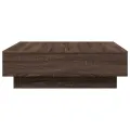 Table basse Chêne marron 90x90x28 cm Bois d'ingénierie