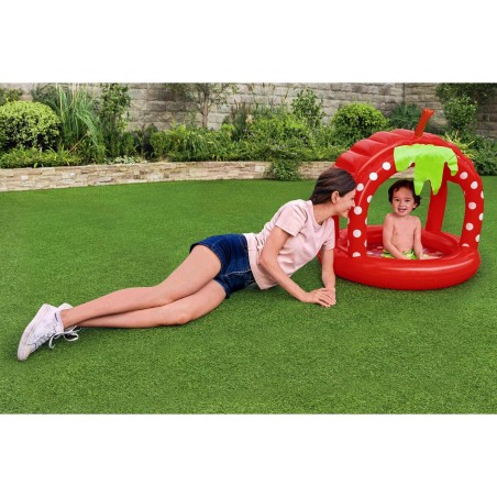 Bestway Piscina Gonfiabile per Bambini con Tetto Pavimento Imbottito 9