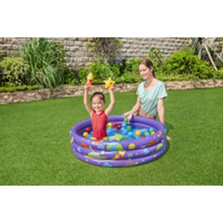 Bestway Piscina Hinchable Infantil 3 Aros con Bolas 102x25 cm +2 Años