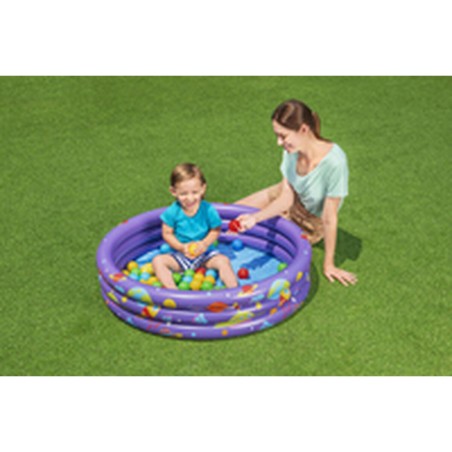 Bestway Piscine Gonflable Enfantine 3 Anneaux avec Balles 102x25 cm +2