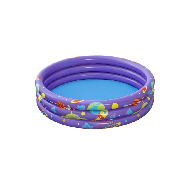 Bestway Aufblasbares Kinderbecken 3 Ringe mit Bällen 102x25 cm +2 Jah