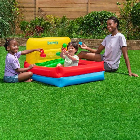 Bestway Inflatable Kids Pool with Balls 104x94x61 cm +2 Years Garden 5