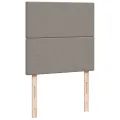 cadre de lit avec matelas Taupe 90x200 cm Tissu