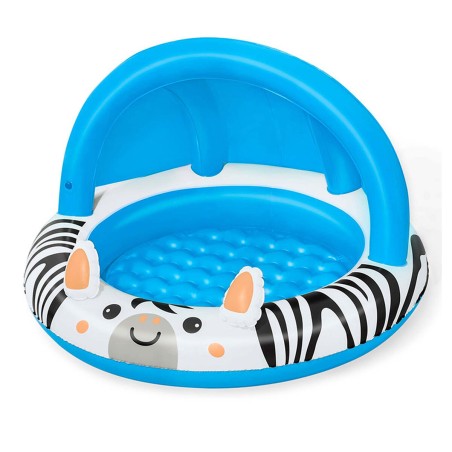 Bestway Piscine Gonflable Enfant Anneau Safari 97x66 cm +2 Ans Jardin