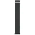 Lampadaires d'extérieur 3pcs noir aluminium moulé sous pression