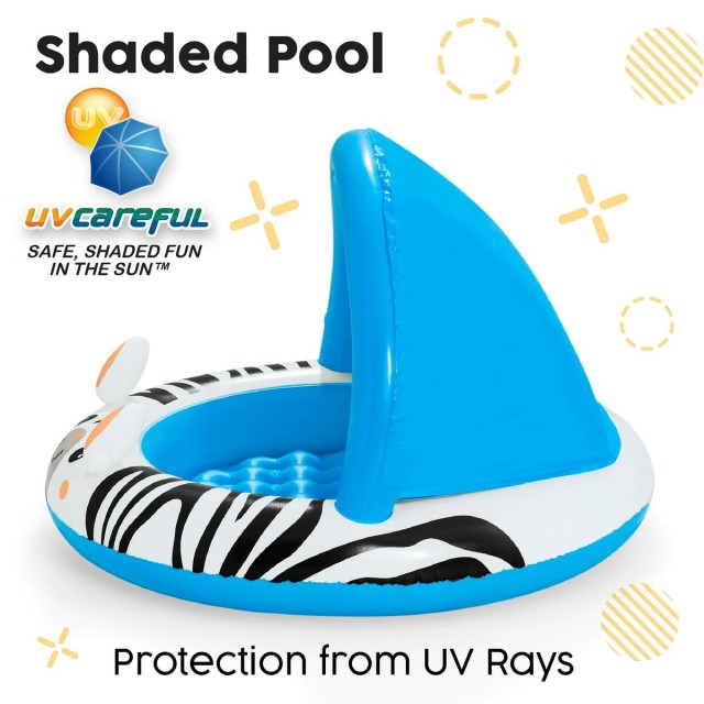 Bestway Piscina Hinchable Infantil Aro Safari 97x66 cm +2 Años Jardin