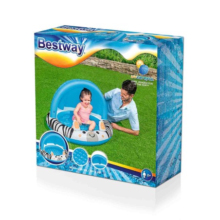 Bestway aufblasbares Kinderbecken Safari Ring 97x66 cm +2 Jahre Garten