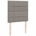 cadre de lit avec matelas Taupe 90x200 cm Tissu